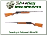 Browning A5 63 Belgium 20 Gauge 28in VR Mod - 1 of 4
