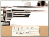 Smith & Wesson 27-2 polished nickel 5.75 ANIC - 4 of 4