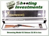Browning Model 53 Deluxe 32-20 in box w/ Super Wood! - 1 of 4