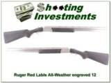 Ruger Red Label all-weather stainless RARE engraved 12 Ga - 1 of 4