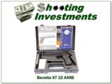 Beretta 87 TARGET 22 LR Pistol NIB - 1 of 4