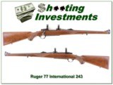 Ruger 77 International older Red Pad 243! - 1 of 4