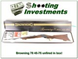 Browning Model 78 45-70 unfired in box perfect! - 1 of 4
