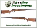 Browning A-bolt Micro Medallion 223 Exc Cond! - 1 of 4