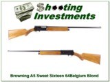 Browning A5 Sweet Sixteen 64 Belgium blond near new! - 1 of 4