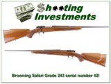 Browning 1963 Safari Grade 243 serial number 42! - 1 of 4