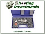 Colt SAA 45 LC 4.75in Custom Shop Fired Blued screws ANIB! - 1 of 4