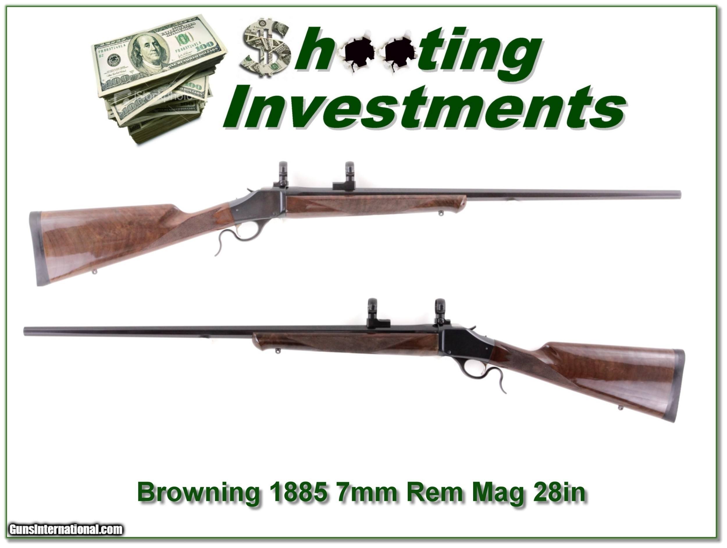 Browning 1885 7mm Rem Mag 28in Octagonal barrel
