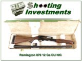 Remington 870 Ducks Unlimited 12 Ga unfired in box! - 1 of 4