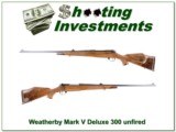 Weatherby Mark V Deluxe 300 Wthy 26in XX Wood near new! - 1 of 4