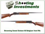 Browning A5 Sweet Sixteen 60 Belgium Vent Rib collector! - 1 of 4