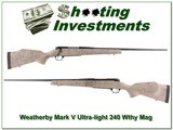 Weatherby Mark V Ultra-light 240 Wthy Mag - 1 of 4