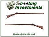 Flint Lock 30 Caliber with very nice full-length stock - 1 of 4