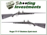 Ruger 77/17 17 HMR Skeleton Zytel Stock Exc Cond! - 1 of 4