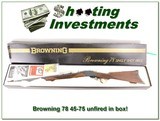 Browning Model 78 45-70 unfired in box perfect! - 1 of 4