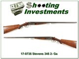 Rare Stevens Model 345 20 Gauge Sportman's Idea SxS! - 1 of 3