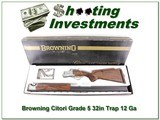 Browning Citori Grade 5 collector NIB 12 Ga Trap 32in - 1 of 4