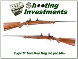 Ruger 77 Tang Safety Red Pad 7mm Rem Mag - 1 of 4