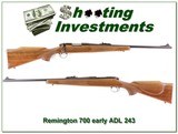 Remington 700 ADL early pressed checkering 243 Exc Cond! - 1 of 4