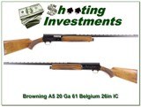 Browning A5 69 Belgium 20 Ga Magnum VR - 1 of 4