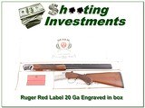 Ruger Red Label 20 Gauge engraved in box! - 1 of 4