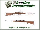 Ruger 77 Left Handed 375 Ruger ANIB w 100 rounds ammo! - 1 of 4