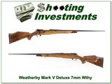 Weatherby Mark V Deluxe 7mm XX Wood 26in! - 1 of 4
