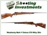 Weatherby Mark V Deluxe 270 Wthy 26in - 1 of 4