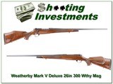 Weatherby Mark V Deluxe 26in 300 Wthy Mag - 1 of 4