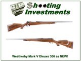 Weatherby Mark V Dleuxe 300 Wthy as new! - 1 of 4