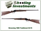 Browning 1885 Traditional Hunter 45-70 XX Wood 28in! - 1 of 4