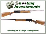 Browning A5 70 Belgium 20 Gauge VR Exc Cond - 1 of 4