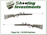 Ruger No.1 Stainless Laminate 22-250 - 1 of 4
