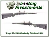 Ruger 77/22 Stainless all weather “Skeleton” rare 22LR excellent - 1 of 4