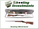 Browning 1885 22 Hornet Exc Cond in box! - 1 of 4