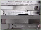 Beretta 87 TARGET 22 LR Pistol NIB - 4 of 4