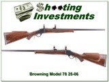 Browning Model 78 in hard to find 25-06 HB - 1 of 4