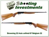Browning 67 Belgium 22 Auto MINT Unfired! - 1 of 4