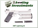 AMT Lightning Stainless 6.5in Target 22LR 3 magazine! - 1 of 4