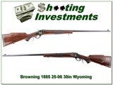 Browning 1885 Wyoming Centennial 30in 25-06 - 1 of 4