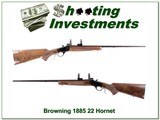 Browning 1885 Low Wall in 22 Hornet Ext Cond - 1 of 4