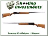 Browning A5 65 Belgium Magnum 12 Ga Collector! - 1 of 4