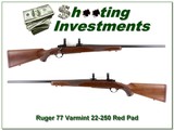 Ruger 77 Varmint 22-250 Red Pad Collector Cond! - 1 of 4