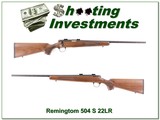 Remington 504 S 504S 22 LR Exc Cond! - 1 of 4