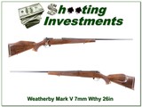 Weatherby Mark V Deluxe 7mm 26in Exc Cond! - 1 of 4