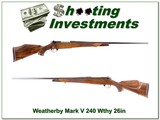 Weatherby Mark V Deluxe 240 9-lug 26in Exc Cond! - 1 of 4
