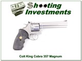Colt King Cobra Stainless 6in 357 Magnum - 1 of 4