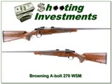 Browning A-bolt II 270 WSM Exc Cond - 1 of 4
