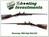 Browning 1885 High Wall rare 223 XX Wood! - 1 of 4