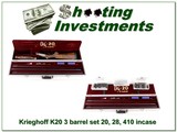 Krieghoff K80 3 barrel set 20, 28 & 410 in case2 - 1 of 4